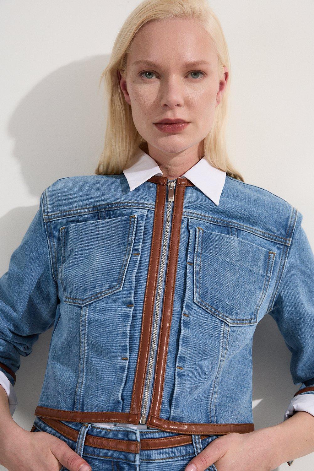 YOKE(ヨーク)｜【MEN】DENIM FRONT ZIP ブルゾン/インディゴ の